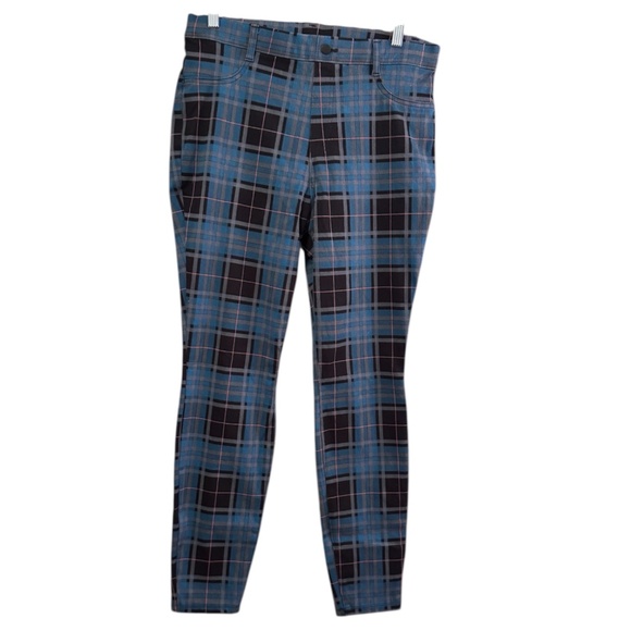 Time and Tru Women’s Large 12-14 Plaid Pull On Elastic Waist Pants - Picture 1 of 5